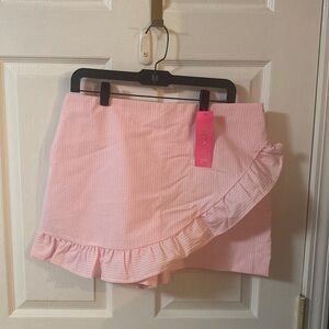 Lilly Pulitzer Faye Skort NWT Seersucker
